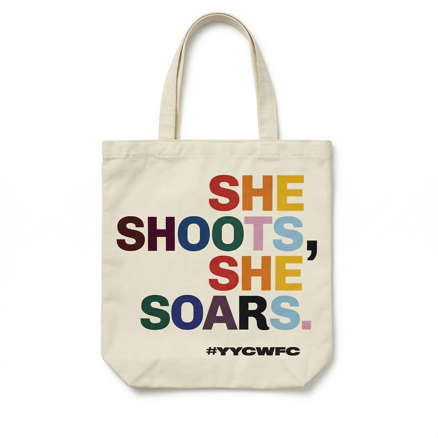 SHE SHOOTS, SHE SOARS - WILD PRIDE TOTE