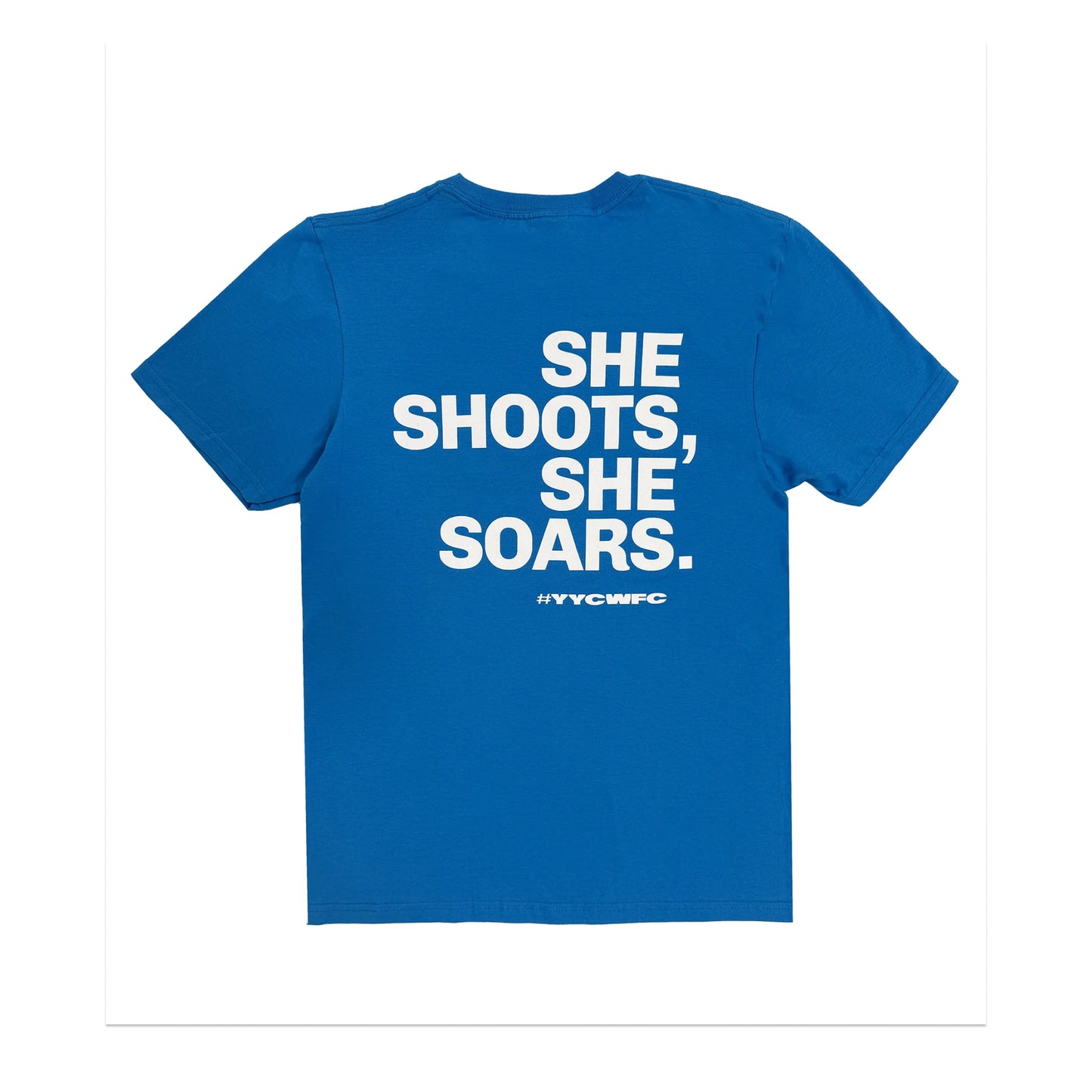 TEAL "SHE SHOOTS, SHE SOARS." ORIGIN TEE - IN SUPPORT OF MENTAL HEALTH (YOUTH)