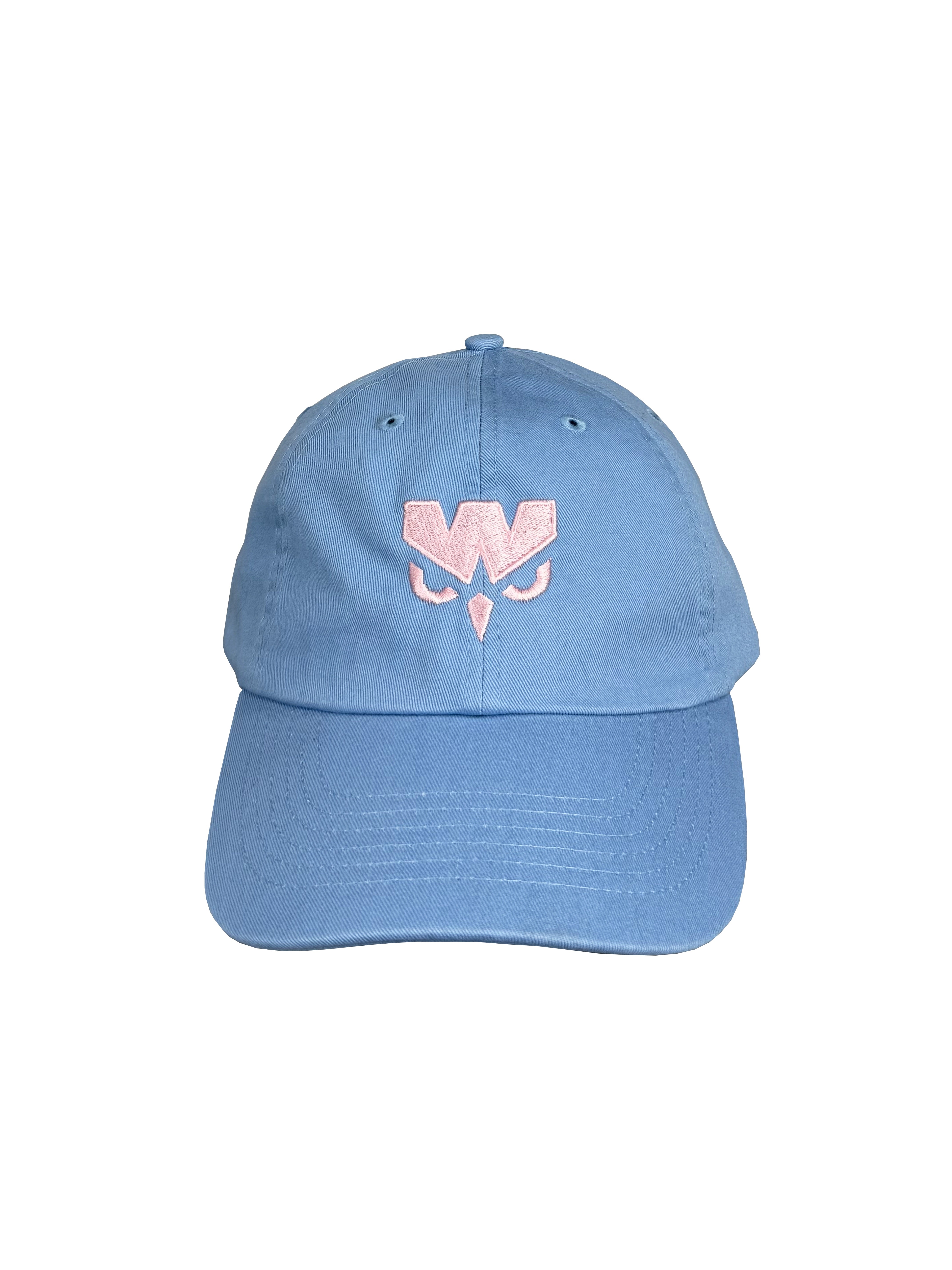 Wild Buffalo Baseball Cap - Embroidered Cotton Adjustable Dad Hat In Light Grey