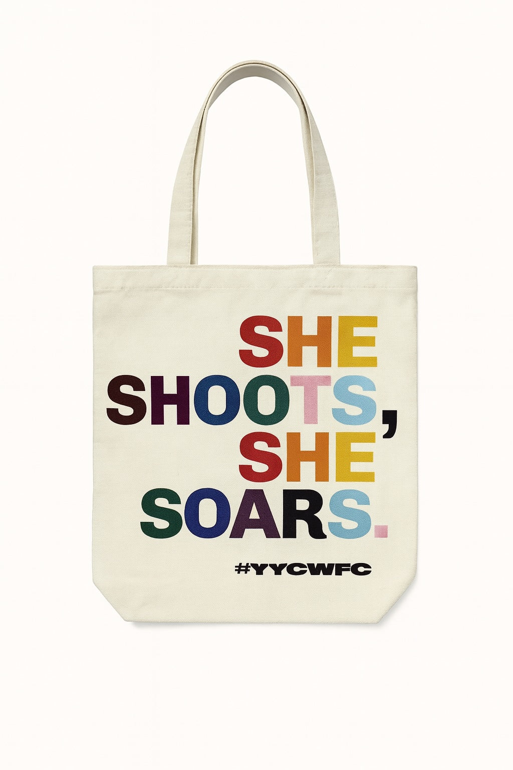 SHE SHOOTS, SHE SOARS – WILD PRIDE TOTE